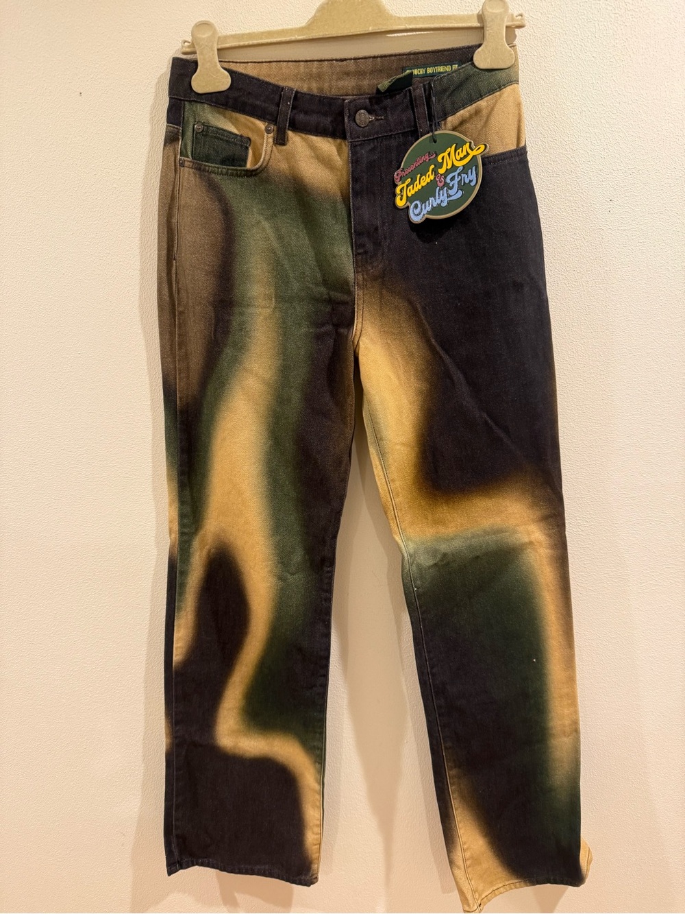 Jaded London x Curly Fry Ombre Boyfriend Jeans 28